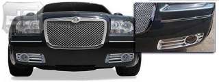 Chrysler 300 300C Chrome Plated Replacement Fog Light Grill Grille Set 