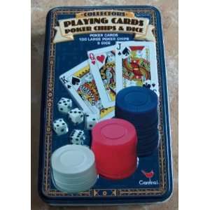  DELUXE PLAYING CARDS POKER CHIPS & DICE Toys & Games
