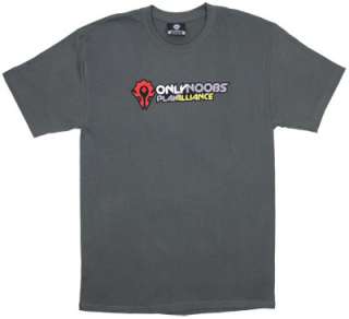 Only Noobs Play Alliance   World Of Warcraft T shirt  