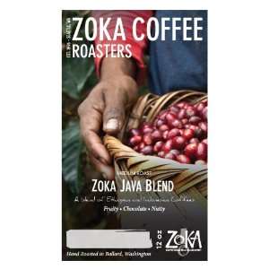 Zoka Coffee Zoka Java Blend, Drip Grind, 12 Ounce Bag  