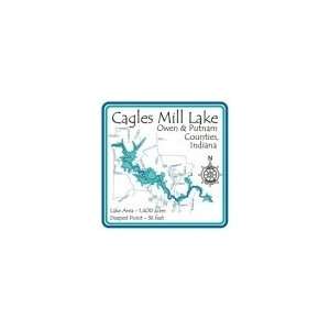  Cagles Mill Lake Stainless Steel Water Bottle Sports 