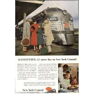   New York Central Altogether its more fun Vintage Ad