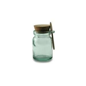 Recycled Green Glass Jar with Spoon 