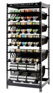 New Huge 72 Tall 300 Can Storage Rack Food Rotation System Steel 