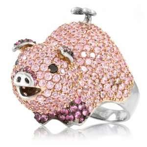  Wilburs Pig Cocktail Ring Jewelry