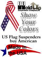 American Flag suspenders from Holdup Suspender Company