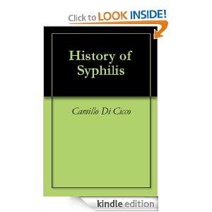 History of Syphilis Camillo Di Cicco  Kindle Store