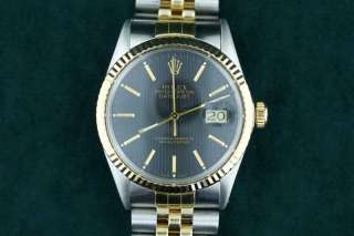 Mens Rolex Stainless Steel & 18K Yellow Gold Datejust 16013  