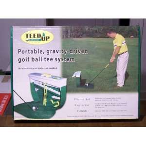 Teed up Ball Setter/portable, Gravity drven Golf Ball Tee System 