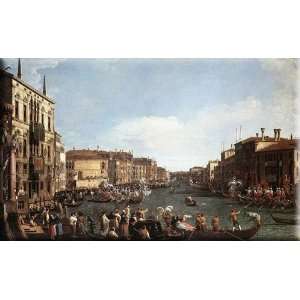   the Grand Canal 30x18 Streched Canvas Art by Canaletto