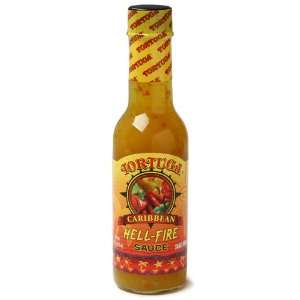 Hell Fire Hot Pepper Sauce by Tortuga (5 ounce)  Grocery 
