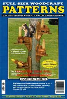 squirrel feeders woodcraft project woodworking pattern the winfield 