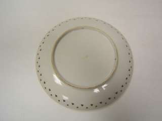 Vintage Porcelain China Fruit Plate Gold Lattice Edge  