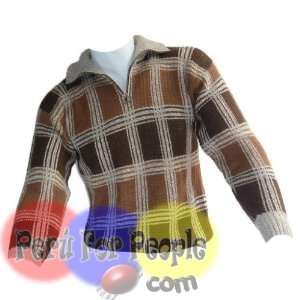 Alpaca Sweater Men Half Zip Jumper Size Medium Ch003101