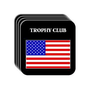  US Flag   Trophy Club, Texas (TX) Set of 4 Mini Mousepad 