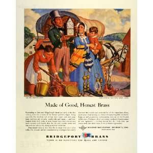  1945 Ad Bridgeport Brass Co Copper Farm Yankee Peddlers 