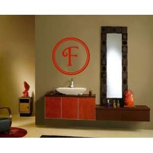 Letter F Monogram Letters Vinyl Wall Decal Sticker Mural Quotes Words 