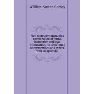   and others, with an appendix William Austen Carney Books