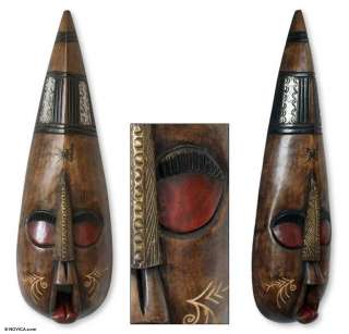 Bundu Tribe Sierra Leone Hand Carved Wood Mask New  