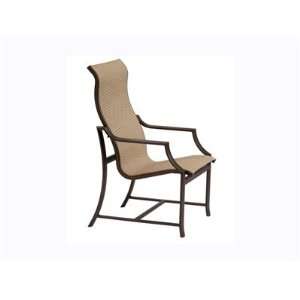  Tropitone Windsor Sling Aluminum Arm Patio Dining Chair 