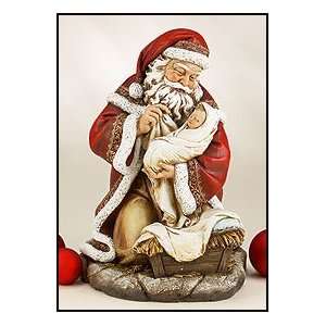  16 Adoring Santa Santa, Santa Claus with Baby Jesus 