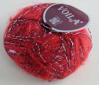 WOLL SERVICE Voila Novelty Mohair Yarn Red  
