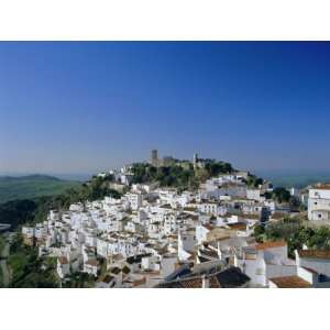  View of Village from Hillside, Casares, Malaga, Andalucia 