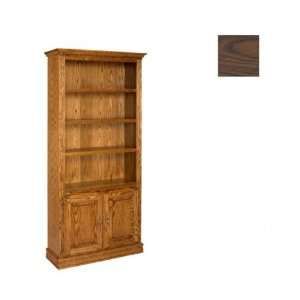  Britannia Dark Oak Bookcase 72 x 36 with Doors (Dark Oak 