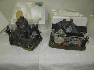 Lot of 2 Hawthorne Village  Wolfmans Lair 2005 NIB And Hewitt House 