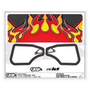  Grahpics KitHyper Flames Carbon Red PRO Std Wing UPG3242 