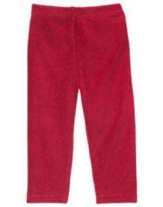 NWT Gymboree Holiday Panda red velour leggings pants 2T  