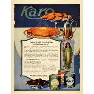  1919 Ad Karo Corn Chocolate Peppermint Candy Recipe Ginger Cookies 
