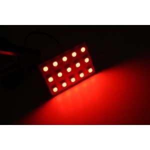   Dome Interior LED Panels Light Bulbs(15 SMD) Red 5050 Automotive