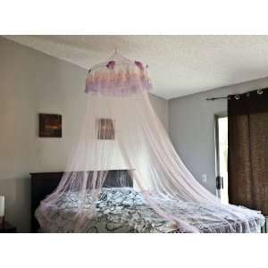  Pink Princess Triple Bed Canopy Mosquito Net Bed Netting 