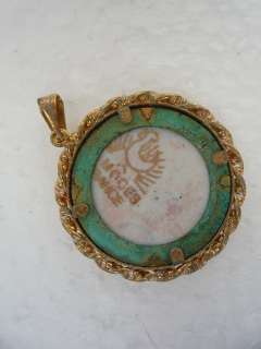MOGES FRENCH VICTORIAN PENDANT VInt 1800s inspired navy blue and 