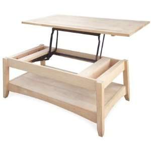  Whitewood Industries Bombay Solid Wood Lift Top Coffee 