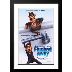  Flushed Away 32x45 Framed and Double Matted Movie Poster 