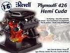 Revell 1/6 Plymouth 426 Hemi Cuda Metal Engine kit#1442  