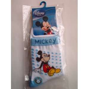  Disney Mickey Socks, White/Blue, 20 22 cm 