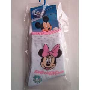  Disney Minnie Socks, White/Pink, 20 22 cm 