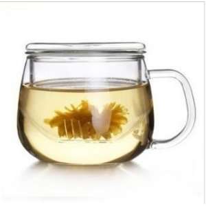  Round Office Manual Glass Cup with Lip/tea Glass Cup with 