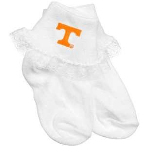   Tennessee Volunteers Toddler Girls White Lace Ankle Socks Automotive