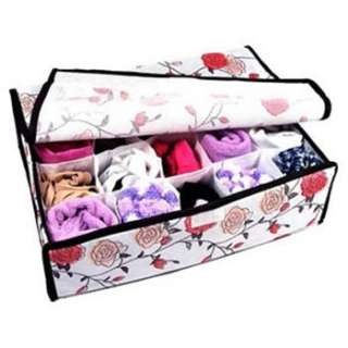 20 Lattice Space Rose Patterned Soft Case Cover Storage Box Container 