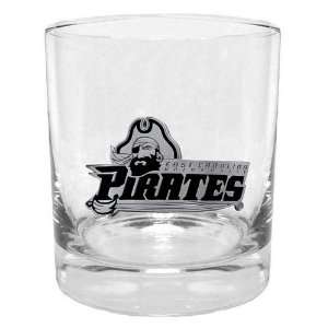    East Carolina Pirates NCAA Double Rocks Glass