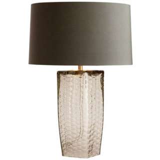 Etched Fish Scale Glass Moroccan Table Lamp  