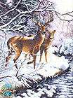 Cross Stitch Kit Gold Collection Creekside Deer Buck Winter Forest 