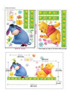 WINNIE THE POOH DISNEY CHARACTER WALL DECAL STICKER  