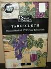 GRAPES WINE TABLECLOTH~TUS​CAN TABLE COVER~PVC FREE~VINO~LABE​LS 