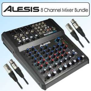  Alesis Multimix 8 Channel USB FX Mixer  IMM8USBFX Bundle 