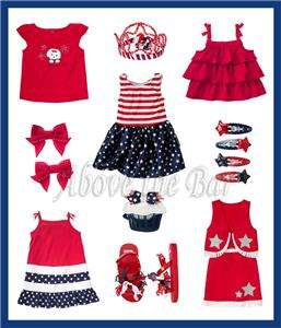NWT Gymboree 4th of July Pageant Dress Tiara Cowgirl Costume Top Bows 